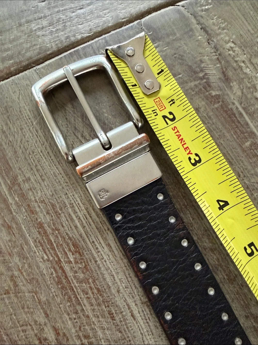 Ralph Lauren Lauren reversible, leather black studded/Brown women’s vintage belt